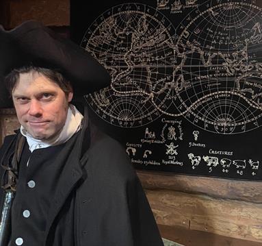 man dressed as pirate