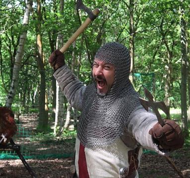 man with an axe