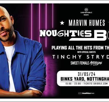 Poster for Marvin Humes dj show at Binks yard