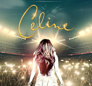 Poster graphic for the show, featuring the title and silhouette image of Celine Dion