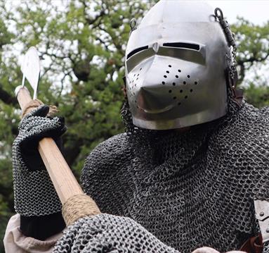 a knight holding a sword