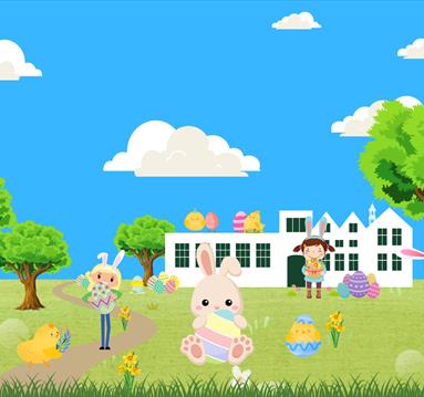 animated easter bunny artwork
