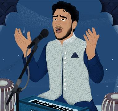 cartoon image of Qawwali
