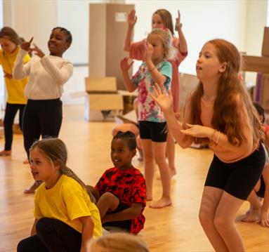 Kids in a dance session