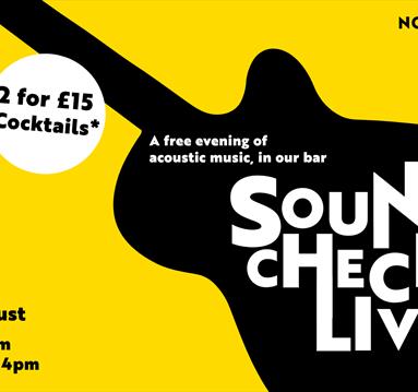 Sound Check Live - Nottingham Playhouse graphic 
