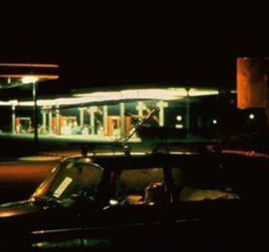image of a car in the evening