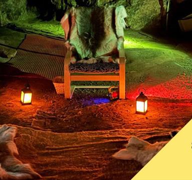Relaxed Campfire Cave Experience
