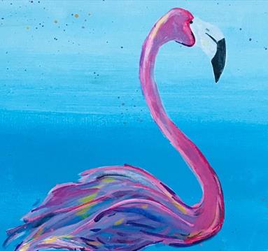 Paint a Flamingo at Cock & Hoop Pub with The Paint Club event Poster 
