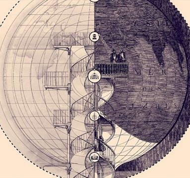 Illustrated graphic of a circle with layers