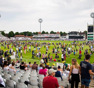 Photo of the family fun day at Trent Bridge