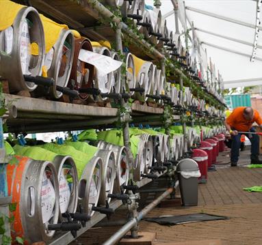 Photo of beer kegs