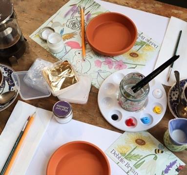 Pot Painting Crafternoon with Seeds and Soil