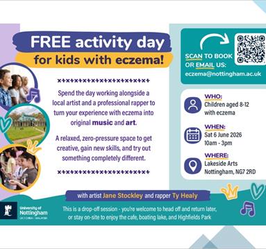 Love the skin you're in - Free activity day for kids with Eczema