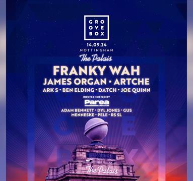 Graphic for the event including title, date and line-up