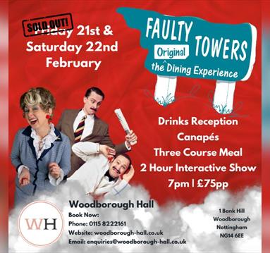 Faulty Towers The Dining Experience 2025 at Woodborough Hall
