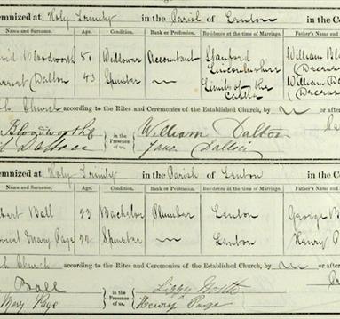 Parish Register Example