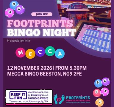 Bingo Night in support of Footprints