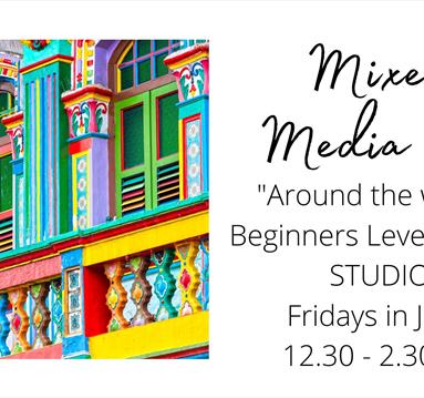 Friday Painting (Mixed media) Class june 2023