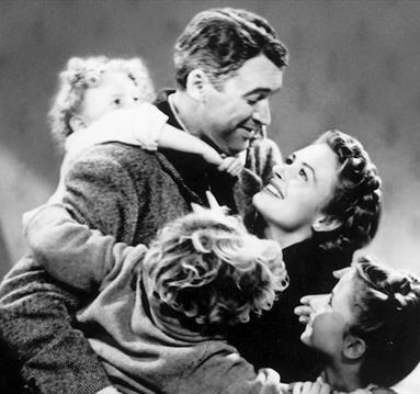 George Bailey receives a rapturous and affectionate welcome home.