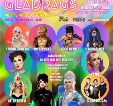 Gladrags: Notts Pride Afterparty