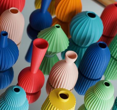 Photo of colourful vases