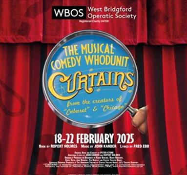 Poster for the musical comedy whodunnit 'Curtains'