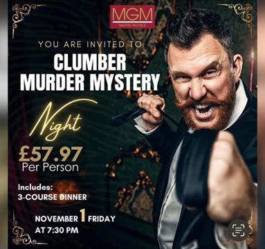 'Beetlejoost' Murder Mystery at Muthu Clumber Park Hotel
