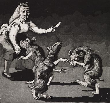 Illustarted graphic by Paula Rego