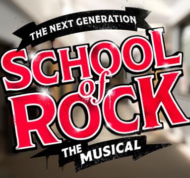 Graphic for the event including the 'School of Rock' logo