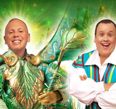 Rob Rinder and Neil Hurst in Jack & the Beanstalk