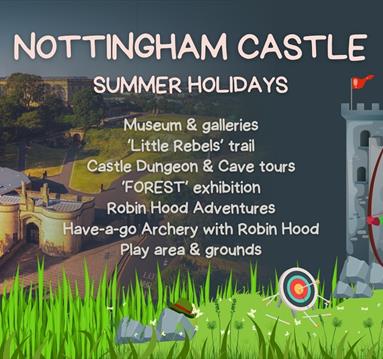 Nottingham Castle summer events poster