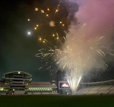 Photo of fireworks at Trent Bridge