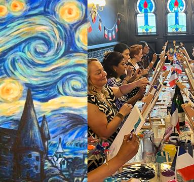 "Hogwarts Under Starry Skies" Sip & Paint at Splash Art Republic

