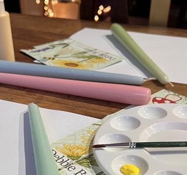 Craft of the Month: Christmas Candle Painting | Nottingham Lace Market
