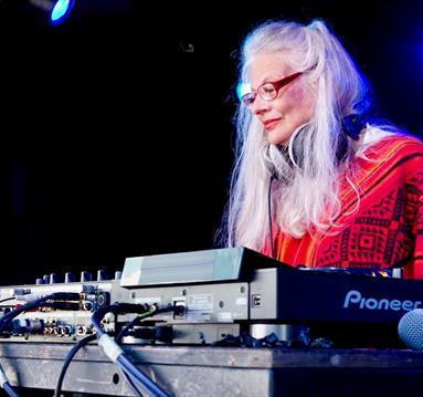 Photo of a DJ performing
