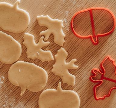 Halloween Biscuit Baking
