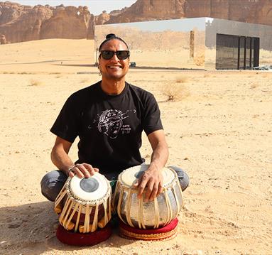 Mendi Singh and Jonathan Mayer at University Hall
