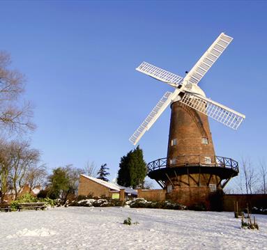 Green's Windmill in the snow