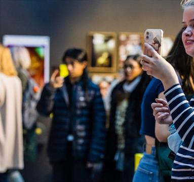 Photo of an exhibition launch