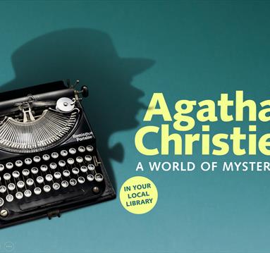 Agatha Christie: A World of Mystery exhibition banner