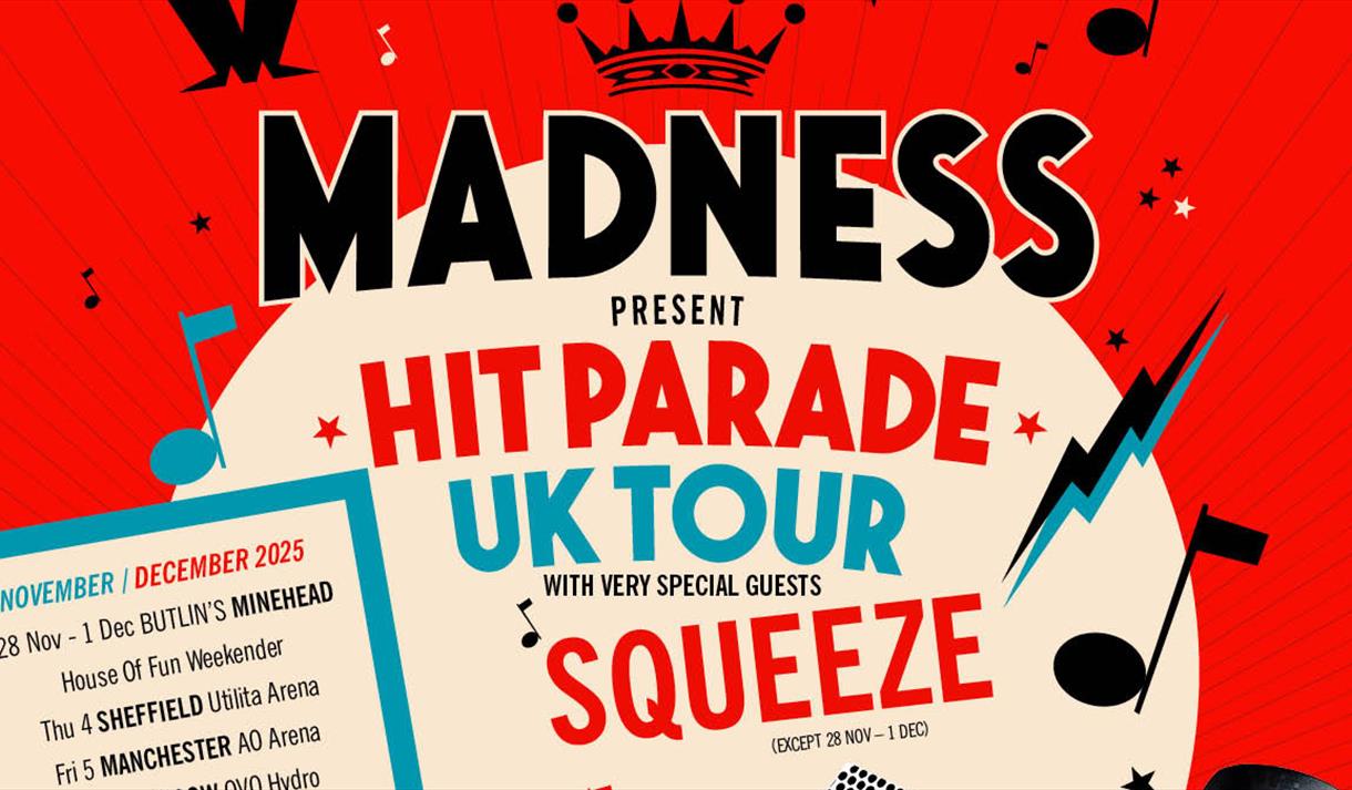 Madness : The Hits Parade 2025 UK Tour graphic