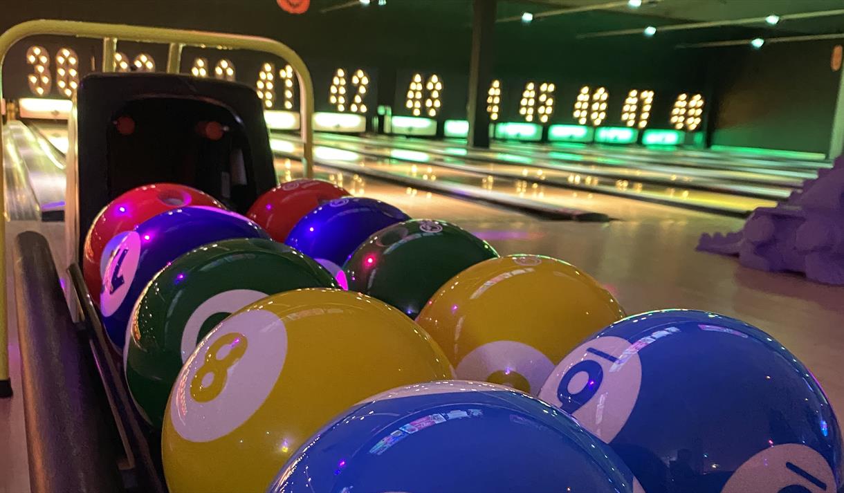 Photo of bowling balls