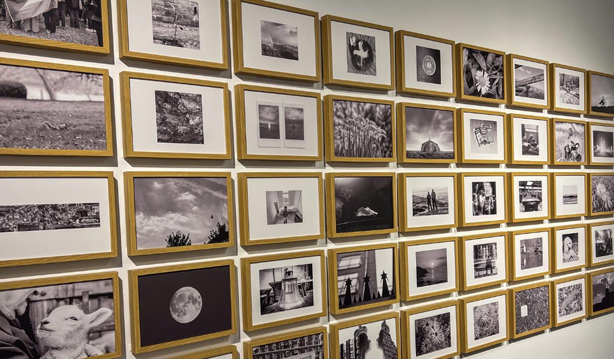 wall of photos