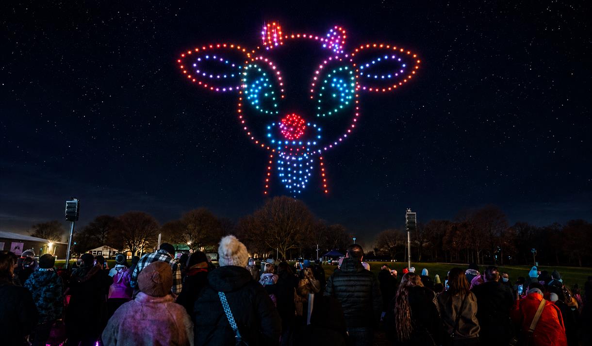 Rudolph the Red-Nosed Reindeer Drone Light Show
