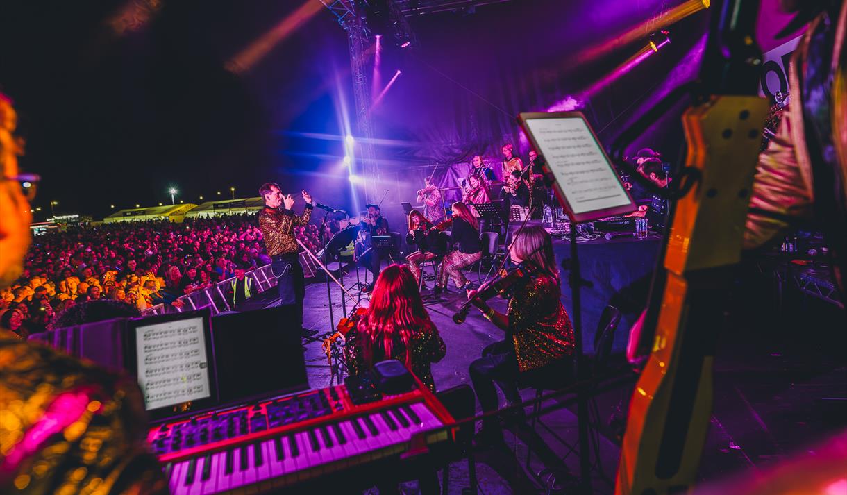 The Ibiza Orchestra on stage