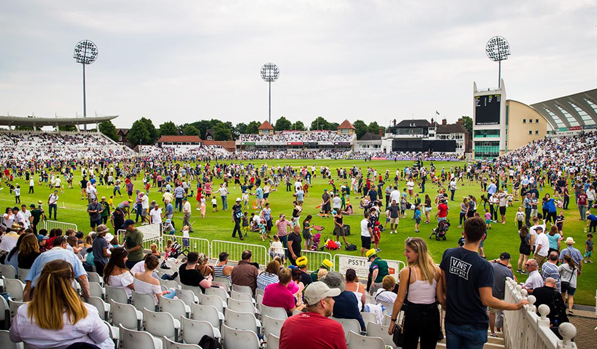 Photo of the family fun day at Trent Bridge