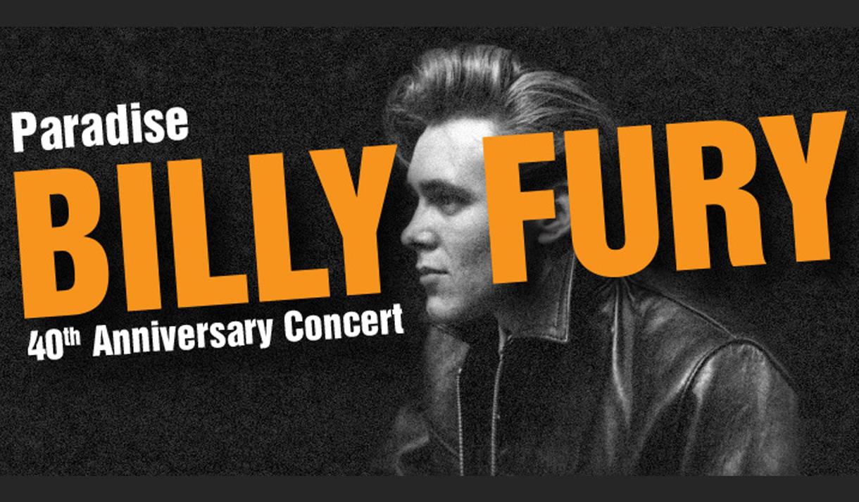 Paradise Billy Fury 40th Anniversary Concert Visit Nottinghamshire