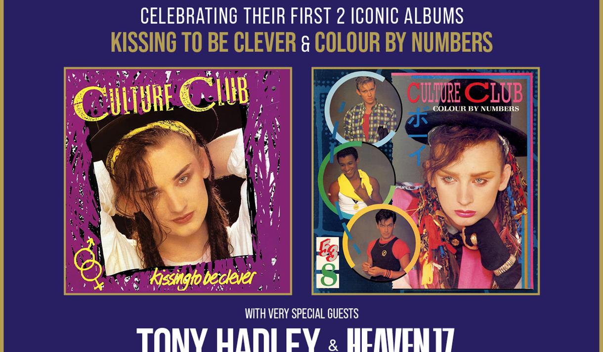 Graphic of the event including old Culture Club record sleeves