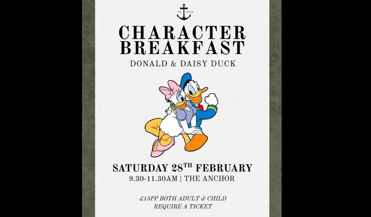 Character Breakfast with Donald and Daisy Duck