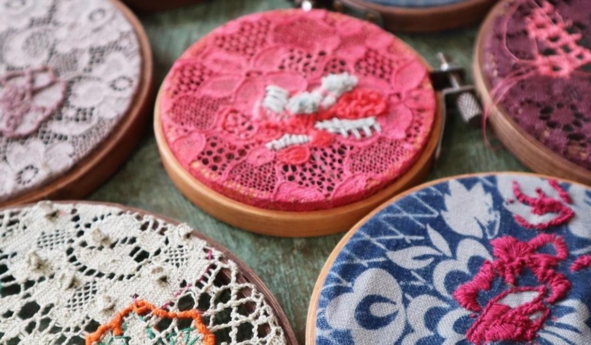 Craft of the Month: Nottingham Lace Embroidery